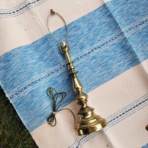 Vintage Stiffel Brass Candlestick Table Lamp